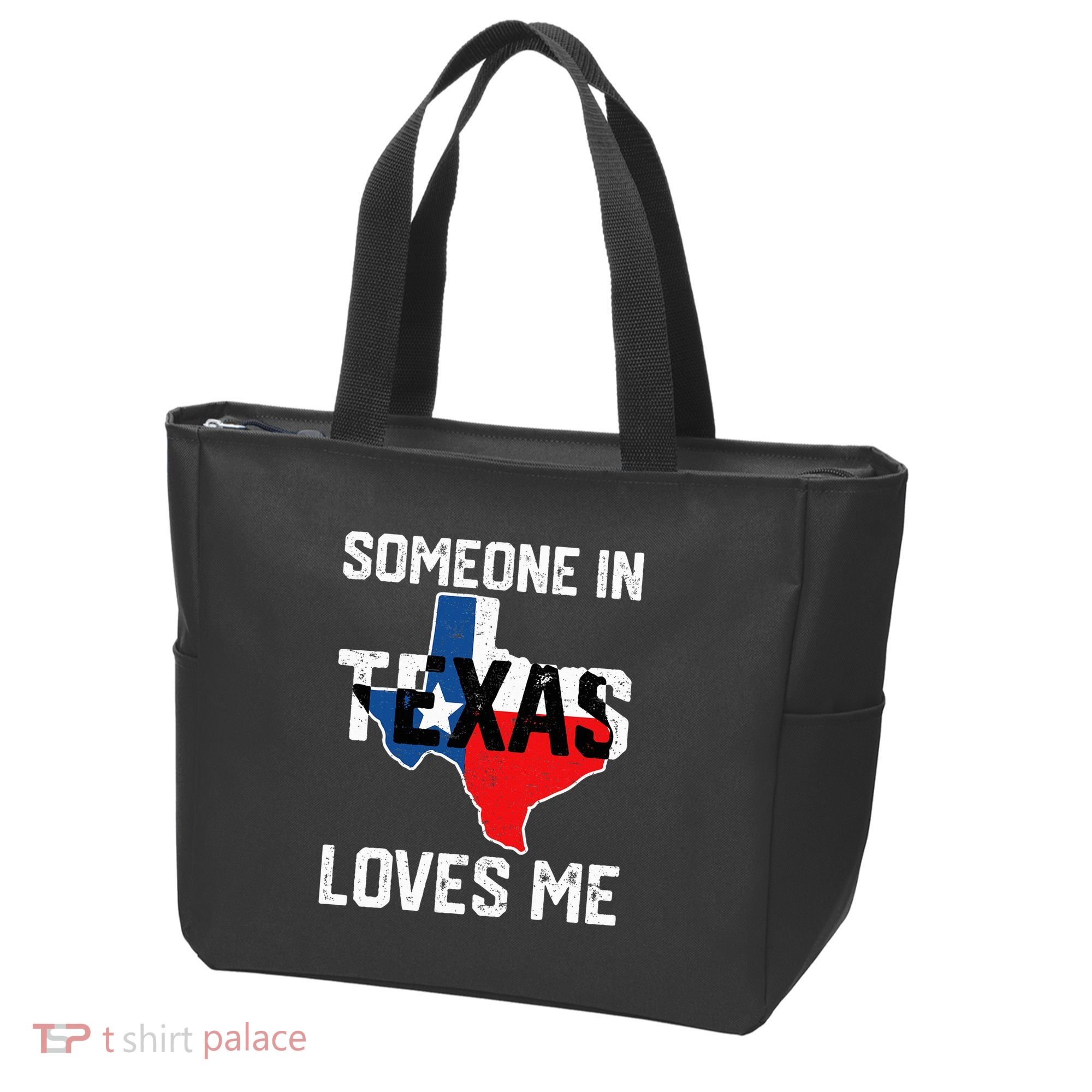 Someone In Texas Loves Me Cool Distressed Tote Bag