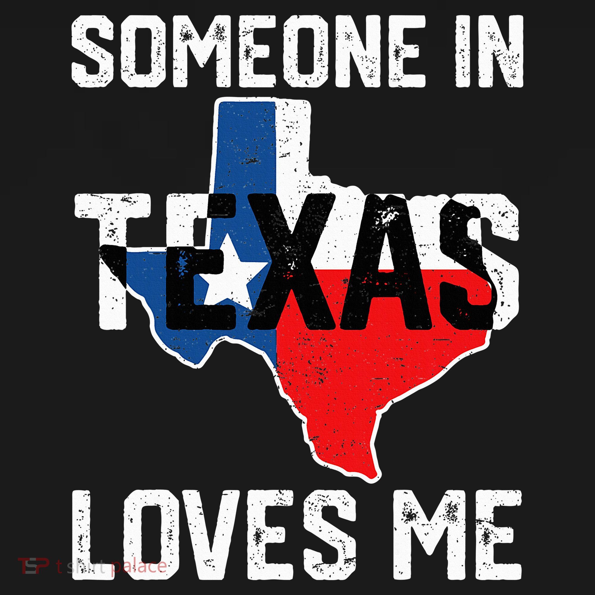 Someone In Texas Loves Me Cool Distressed Tote Bag