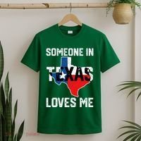 Someone In Texas Loves Me Cool Distressed T-Shirt thumb 2