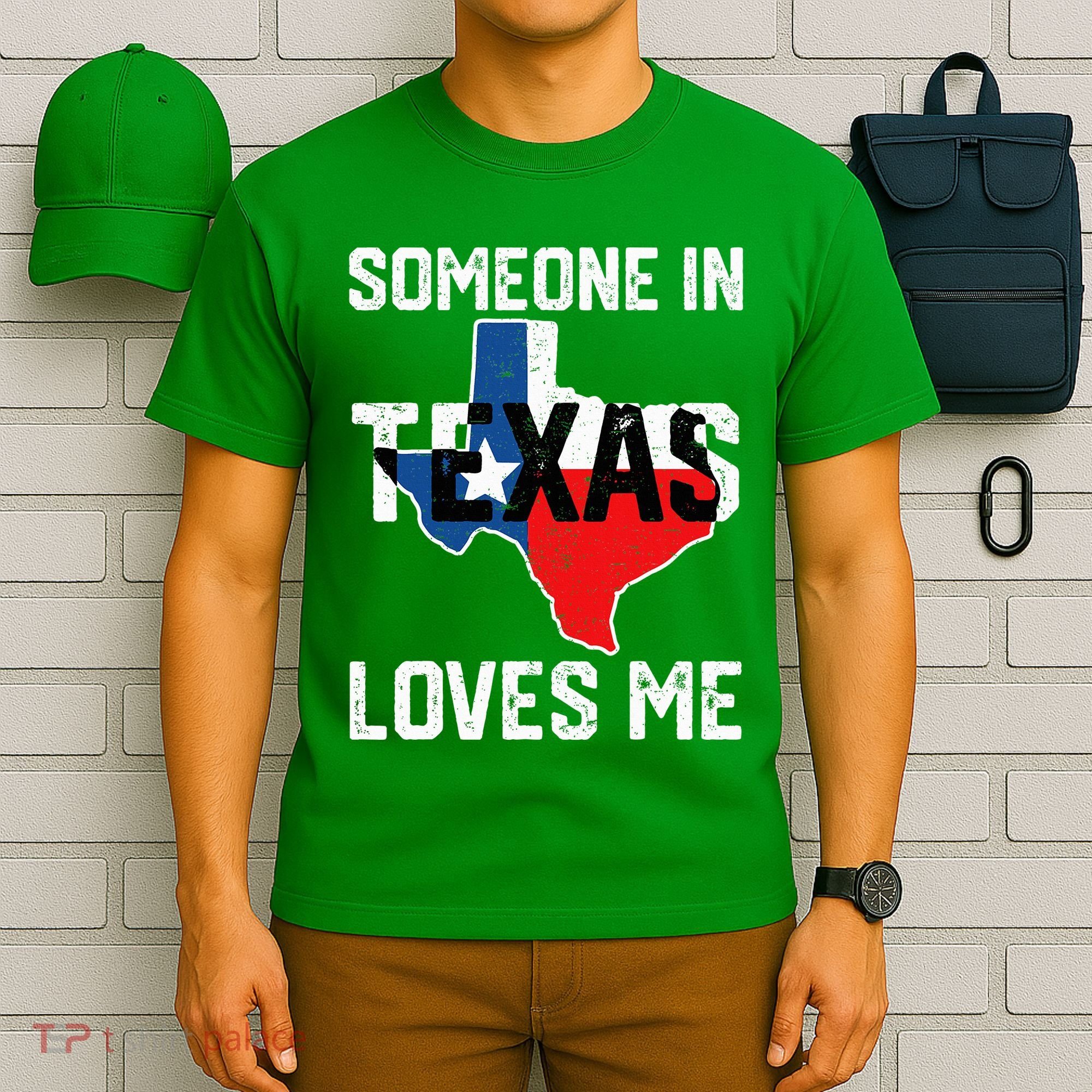 Someone In Texas Loves Me Cool Distressed T-Shirt