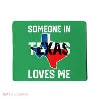 Someone In Texas Loves Me Cool Distressed Mousepad thumb 0
