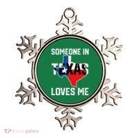 Someone In Texas Loves Me Cool Distressed Ornament thumb 0