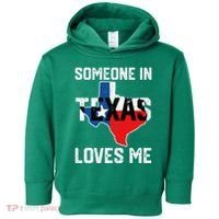 Someone In Texas Loves Me Cool Distressed Toddler Hoodie thumb 0