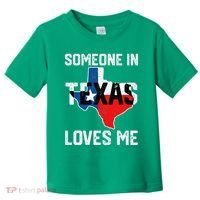 Someone In Texas Loves Me Cool Distressed Toddler T-Shirt thumb 0