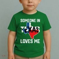 Someone In Texas Loves Me Cool Distressed Toddler T-Shirt thumb 2