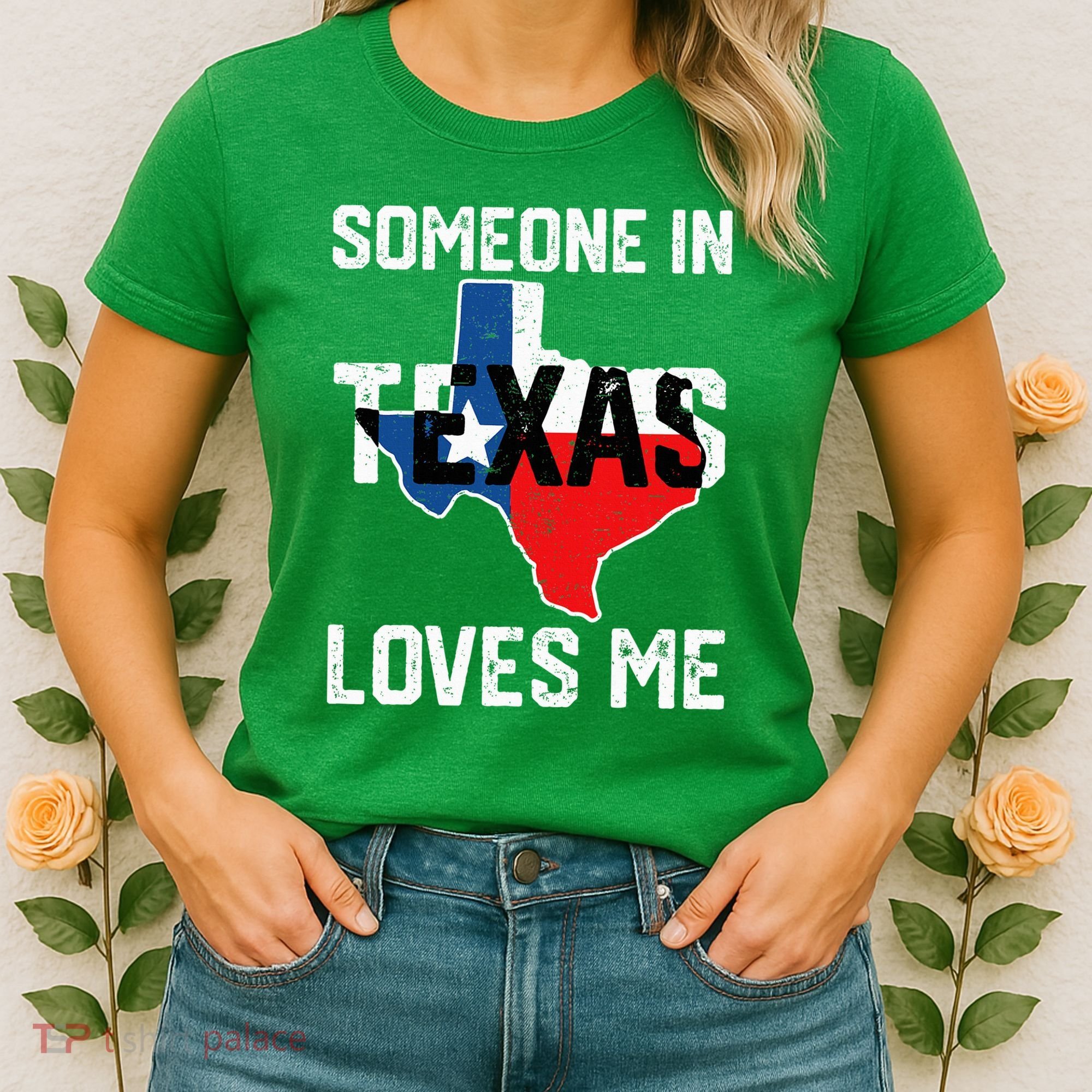 Someone In Texas Loves Me Cool Distressed Women's T-Shirt