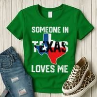 Someone In Texas Loves Me Cool Distressed Women's T-Shirt thumb 3