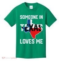 Someone In Texas Loves Me Cool Distressed Kids T-Shirt thumb 0