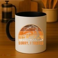 Sorry I Tooted Funny Train Railroad Workers Coffee Mug thumb 4