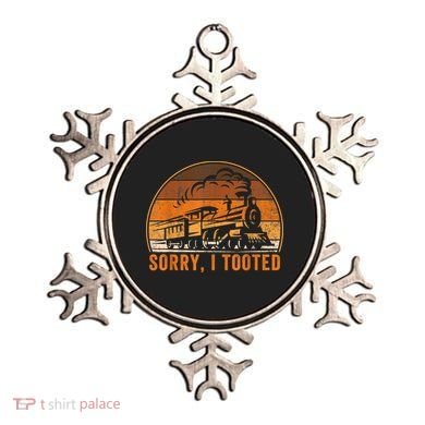 Sorry I Tooted Funny Train Railroad Workers Ornament