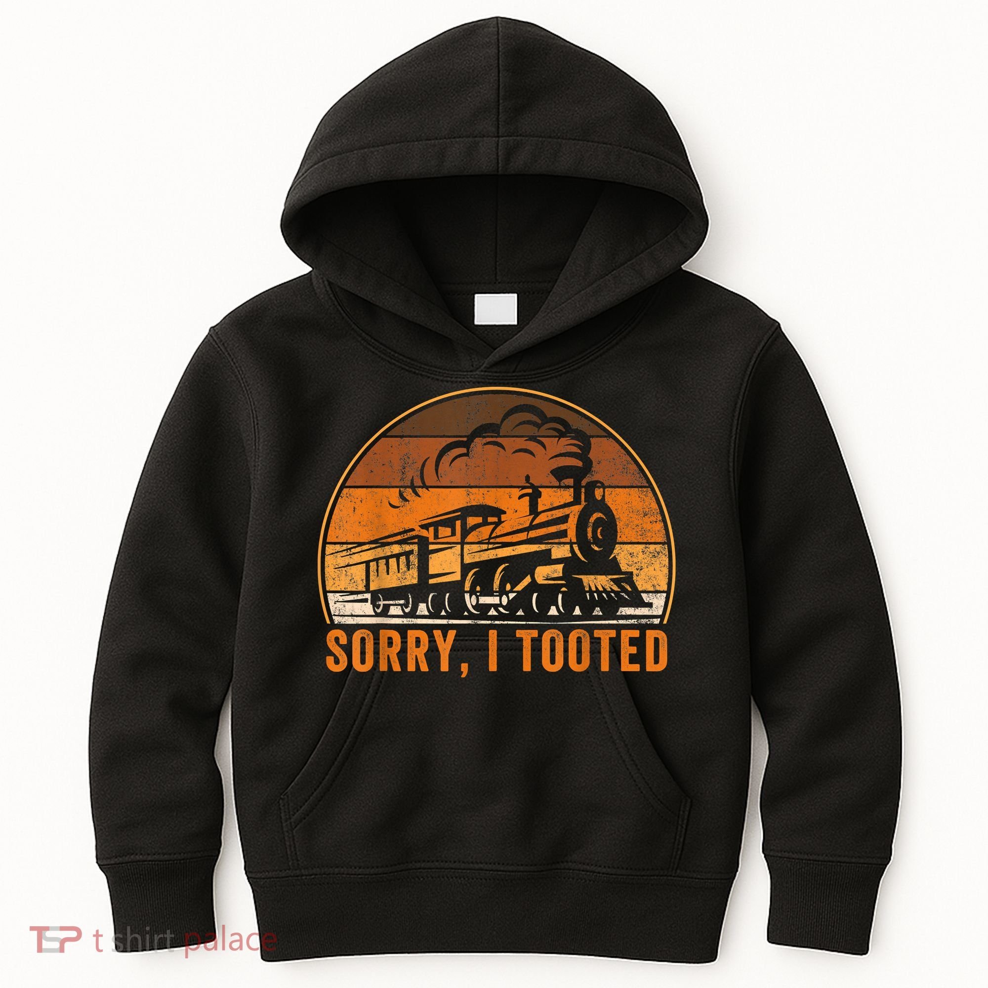 Sorry I Tooted Funny Train Railroad Workers Kids Hoodie