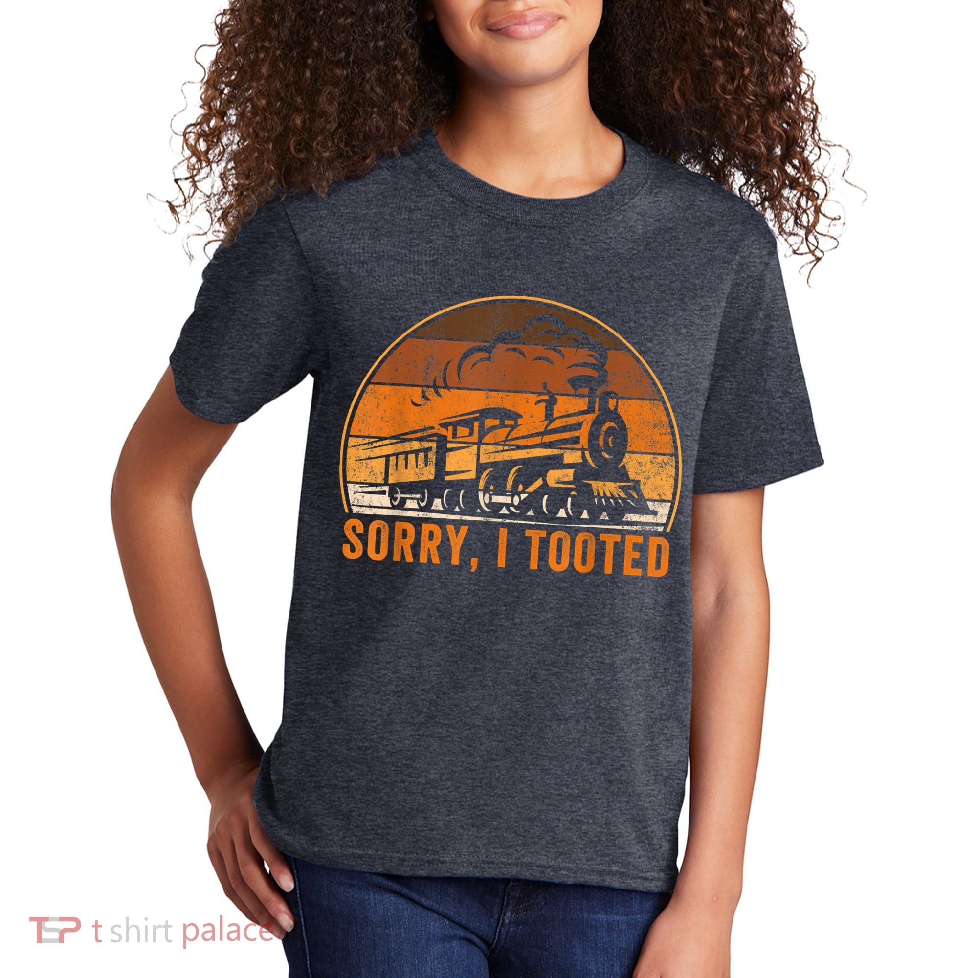 Sorry I Tooted Funny Train Railroad Workers Kids T-Shirt