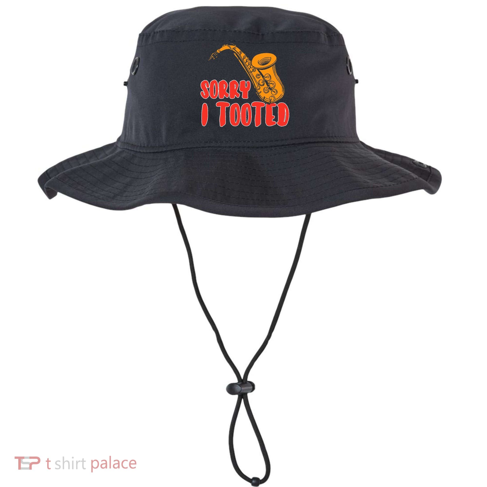 Sorry I Tooted Funny Saxophone Player Gifts Bucket Hat