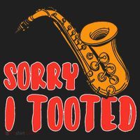 Sorry I Tooted Funny Saxophone Player Gifts Beanie thumb 2