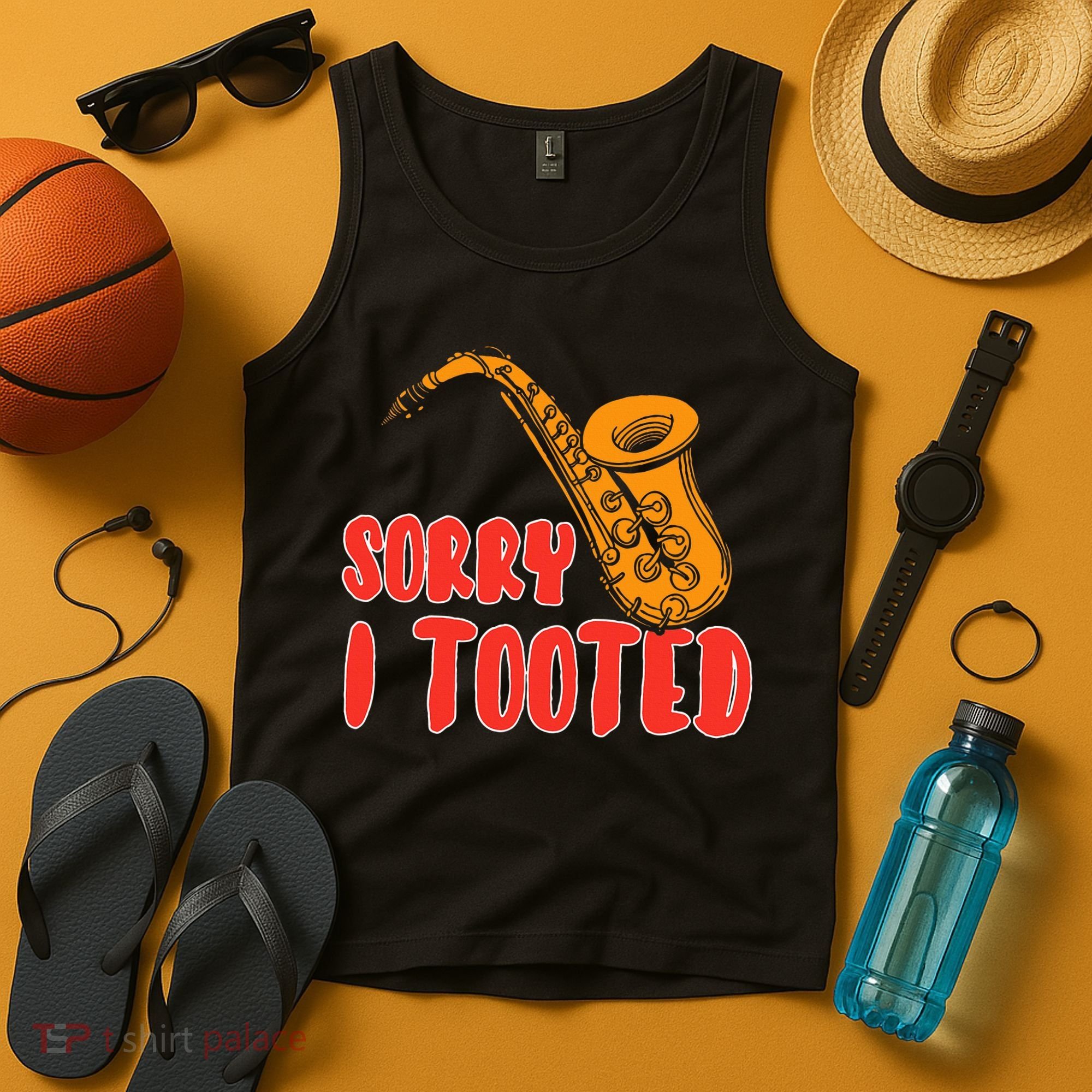 Sorry I Tooted Funny Saxophone Player Gifts Tank Top