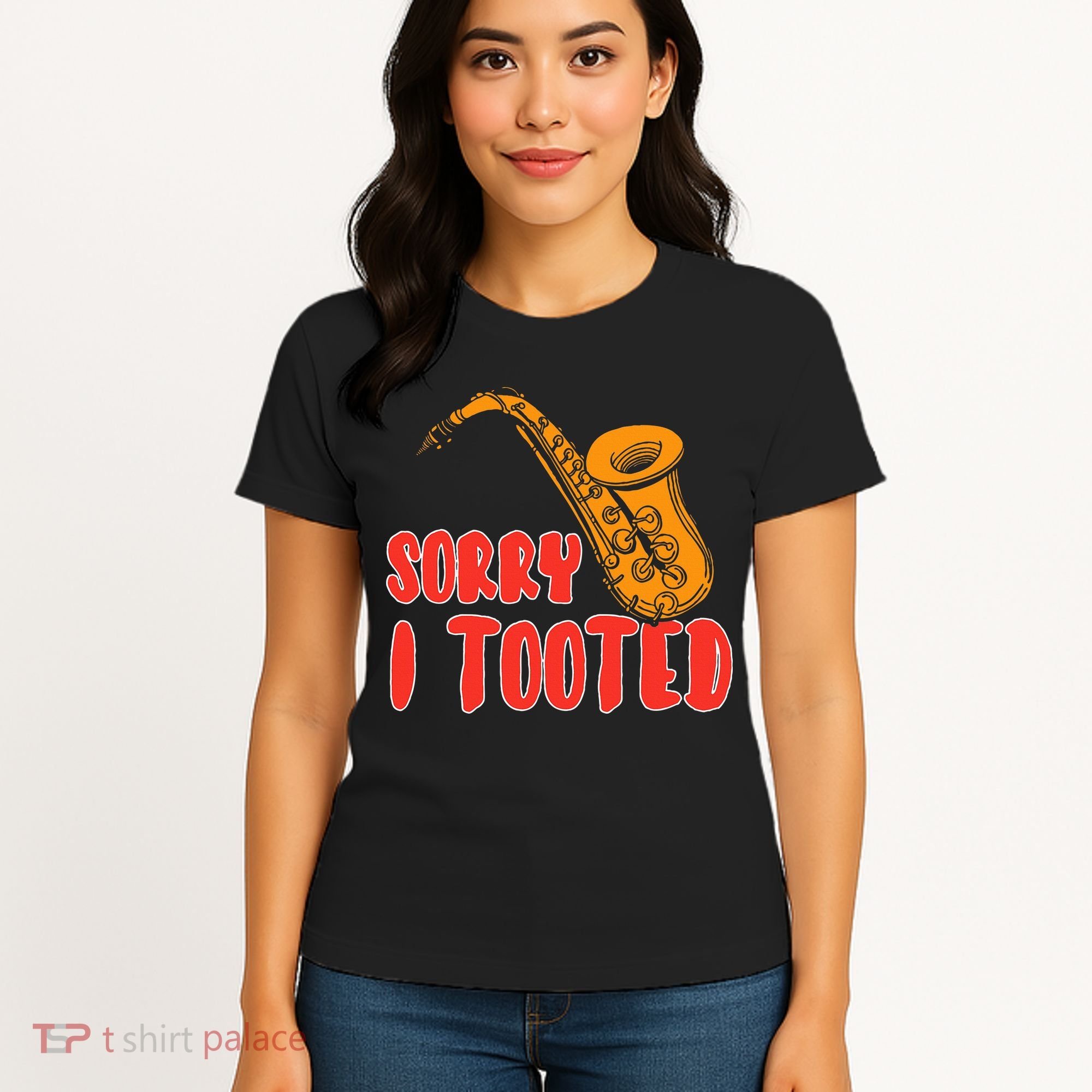 Sorry I Tooted Funny Saxophone Player Gifts Women's T-Shirt