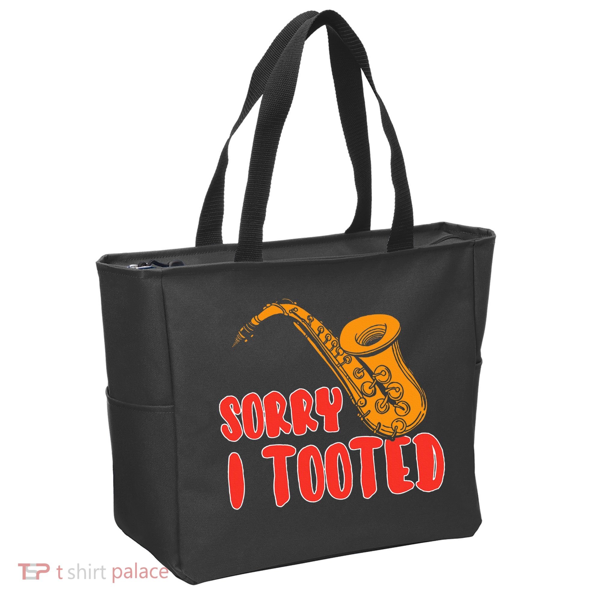 Sorry I Tooted Funny Saxophone Player Gifts Tote Bag