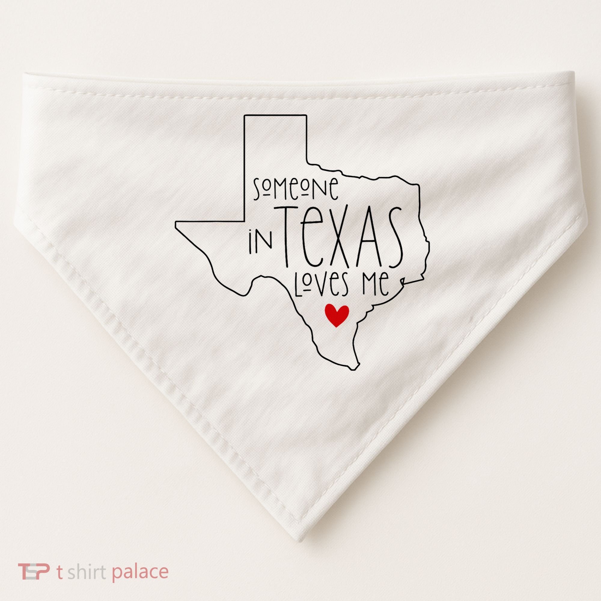 Someone In Texas Loves Me USA-Made Doggie Bandana