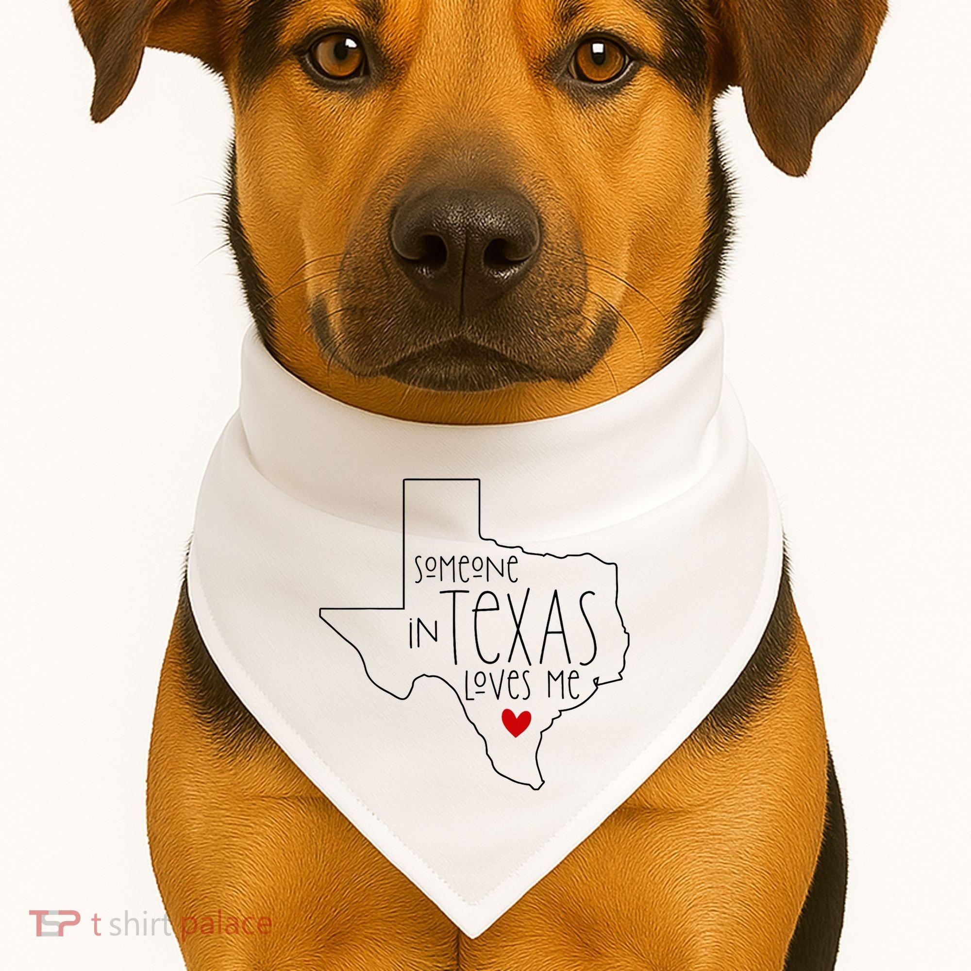 Someone In Texas Loves Me USA-Made Doggie Bandana