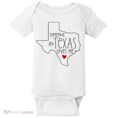 Someone In Texas Loves Me Baby Bodysuit