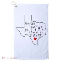 Someone In Texas Loves Me Golf Towel thumb 0