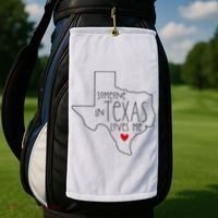 Someone In Texas Loves Me Golf Towel thumb 2