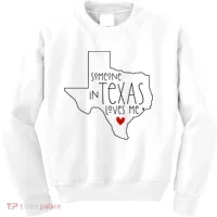 Someone In Texas Loves Me Kids Sweatshirt thumb 0