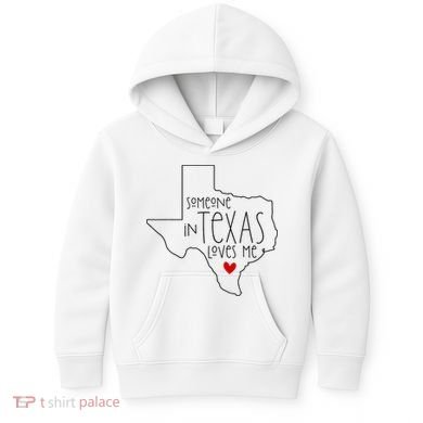 Someone In Texas Loves Me Kids Hoodie