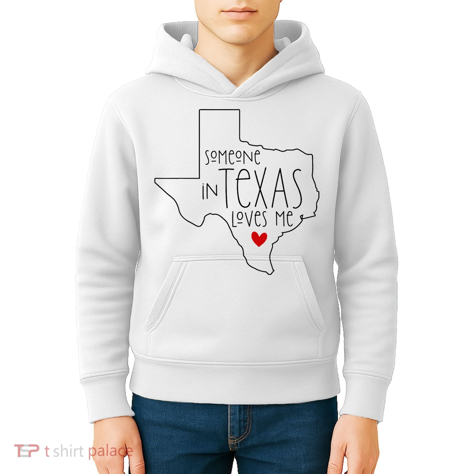 Someone In Texas Loves Me Kids Hoodie