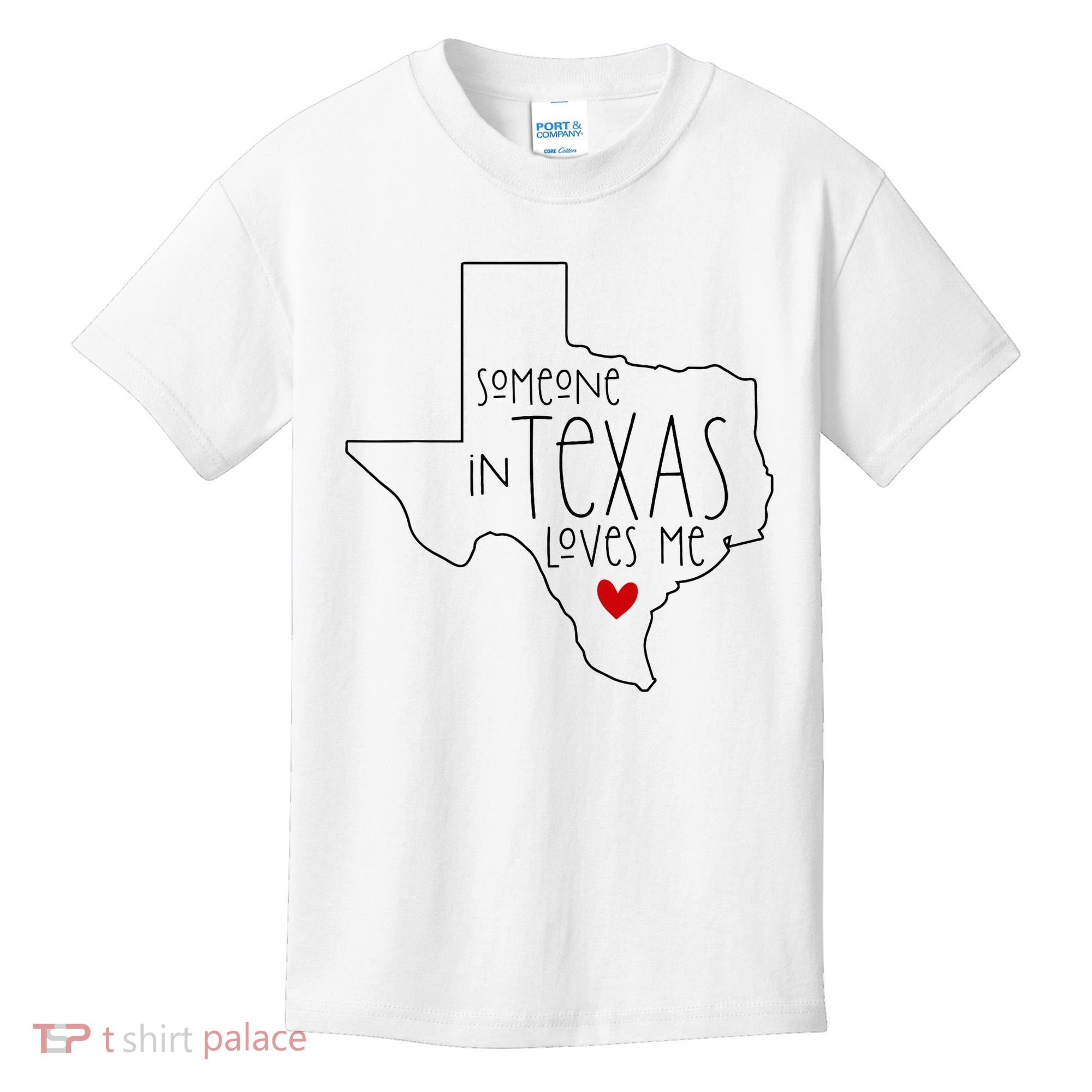 Someone In Texas Loves Me Kids T-Shirt