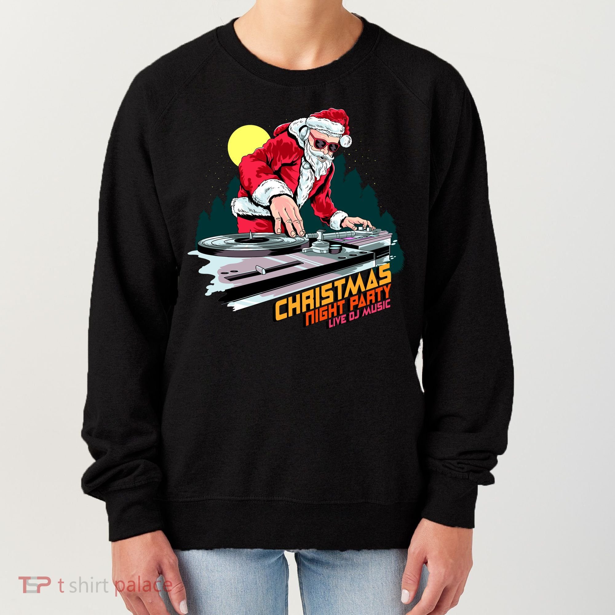 Santa Is The DJ Women's Sweatshirt
