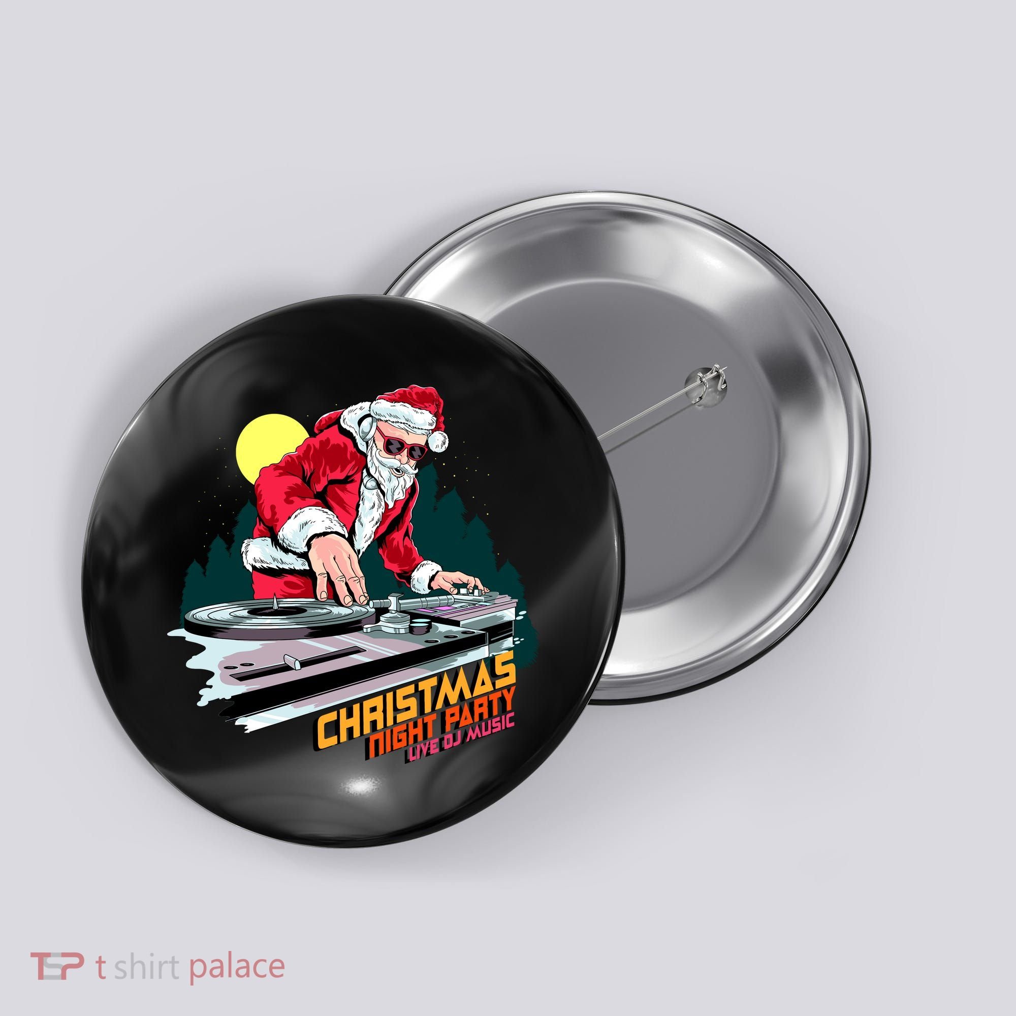 Santa Is The DJ Button