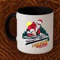Santa Is The DJ Coffee Mug thumb 2
