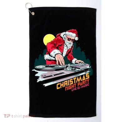 Santa Is The DJ Golf Towel