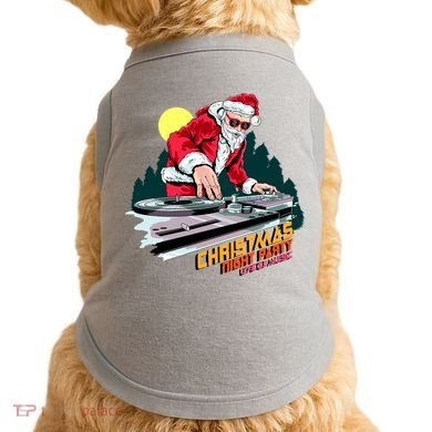 Santa Is The DJ Doggie Tank