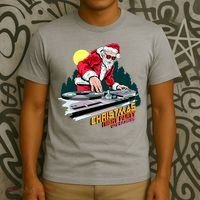 Santa Is The DJ T-Shirt thumb 3