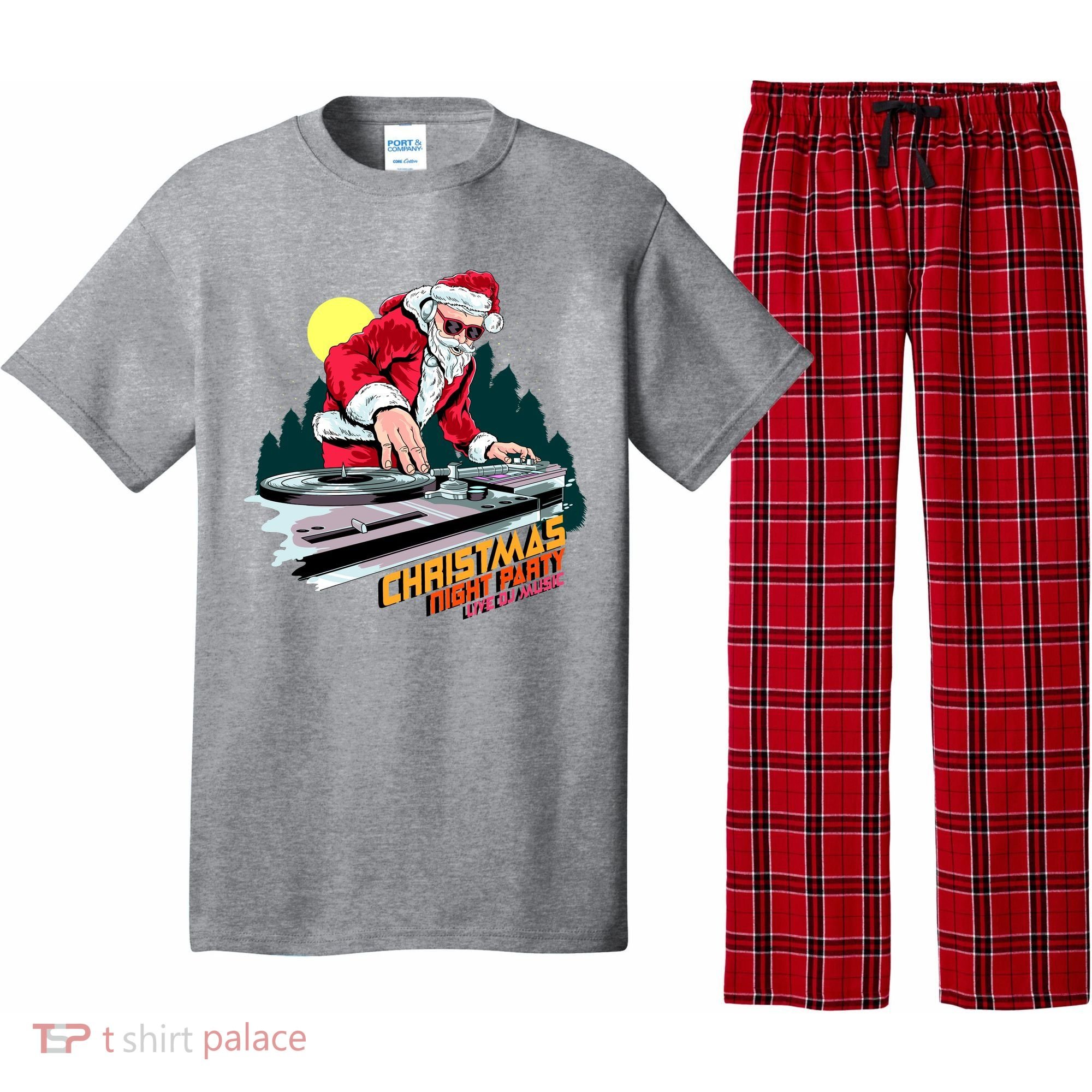 Santa Is The DJ Pajama Set