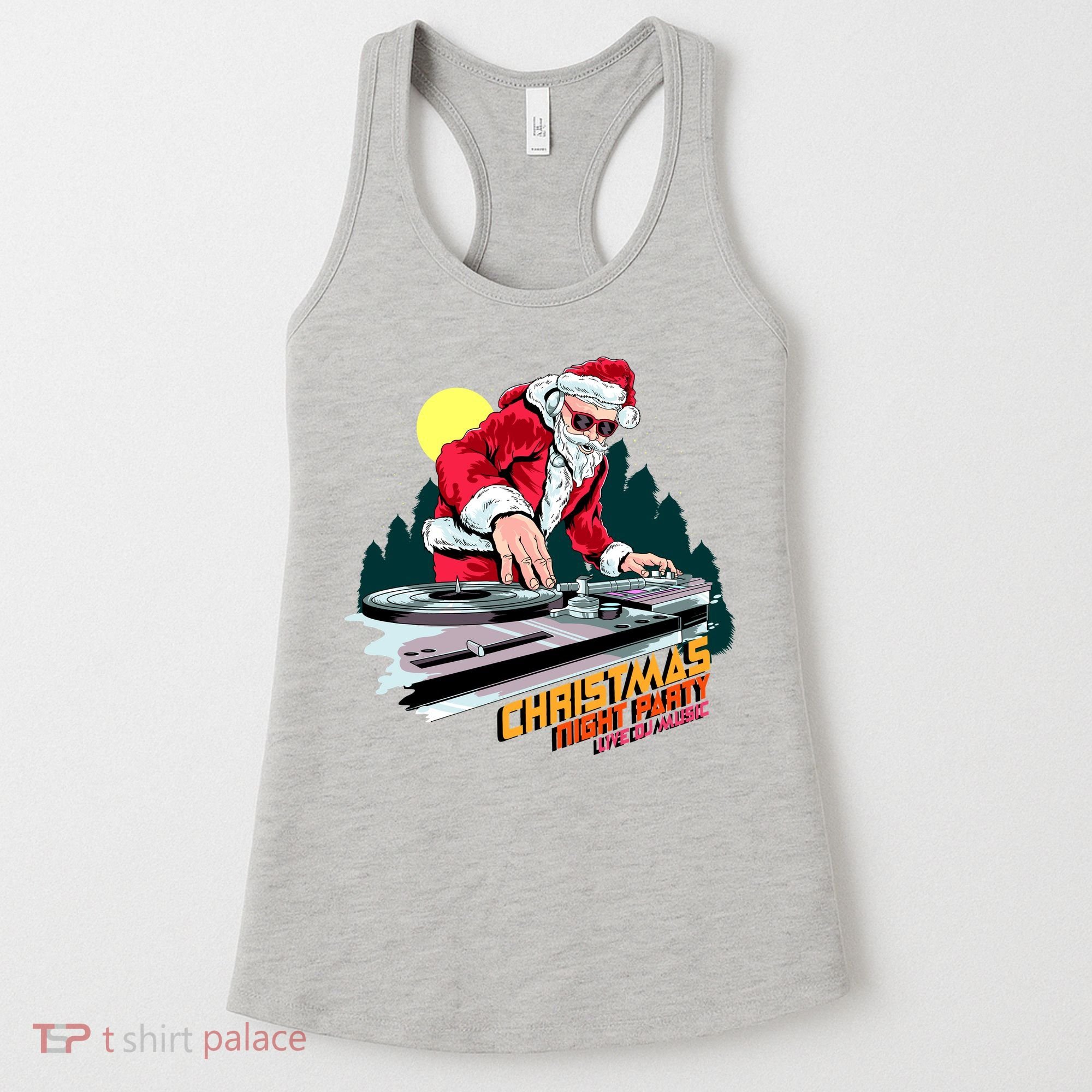 Santa Is The DJ Women's Tank Top