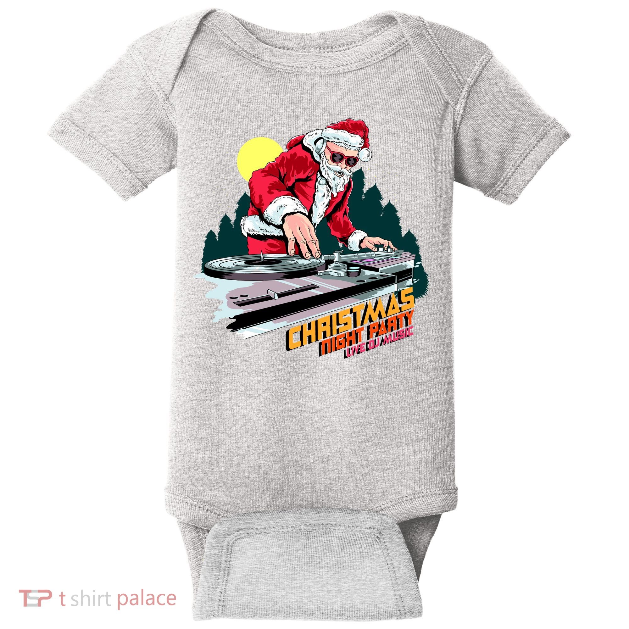 Santa Is The DJ Baby Bodysuit