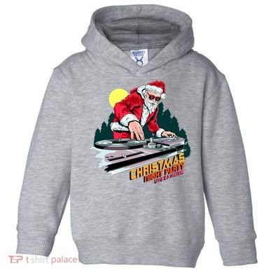 Santa Is The DJ Toddler Hoodie