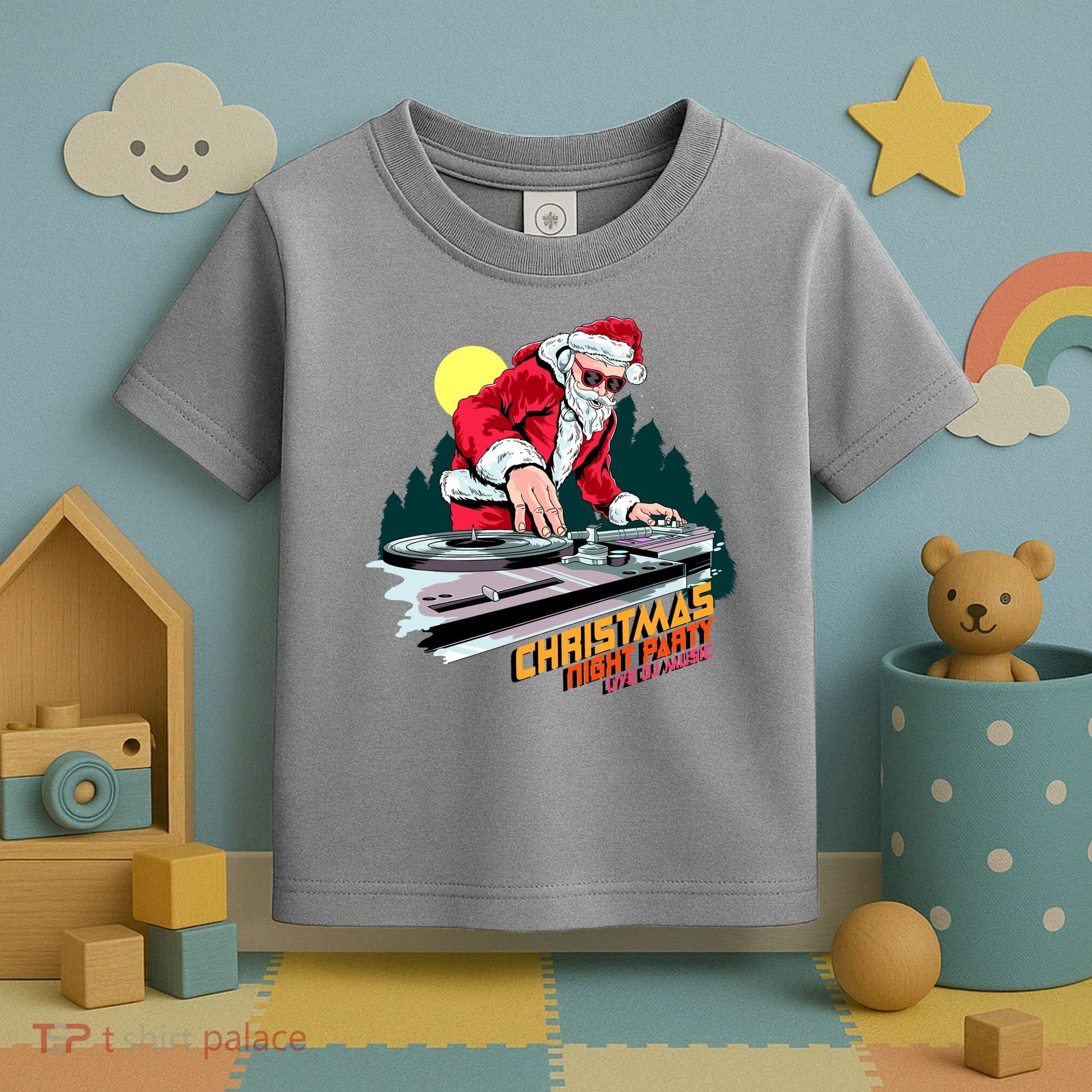 Santa Is The DJ Toddler T-Shirt