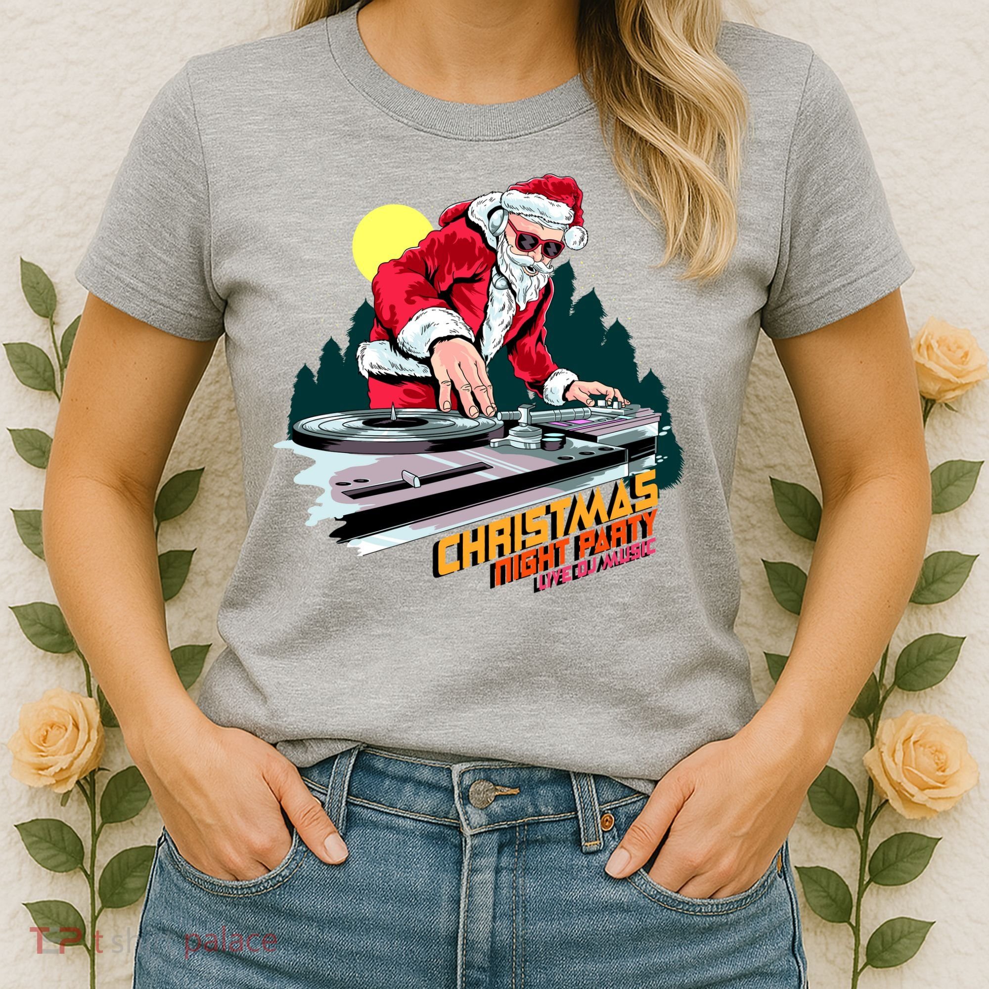 Santa Is The DJ Women's T-Shirt