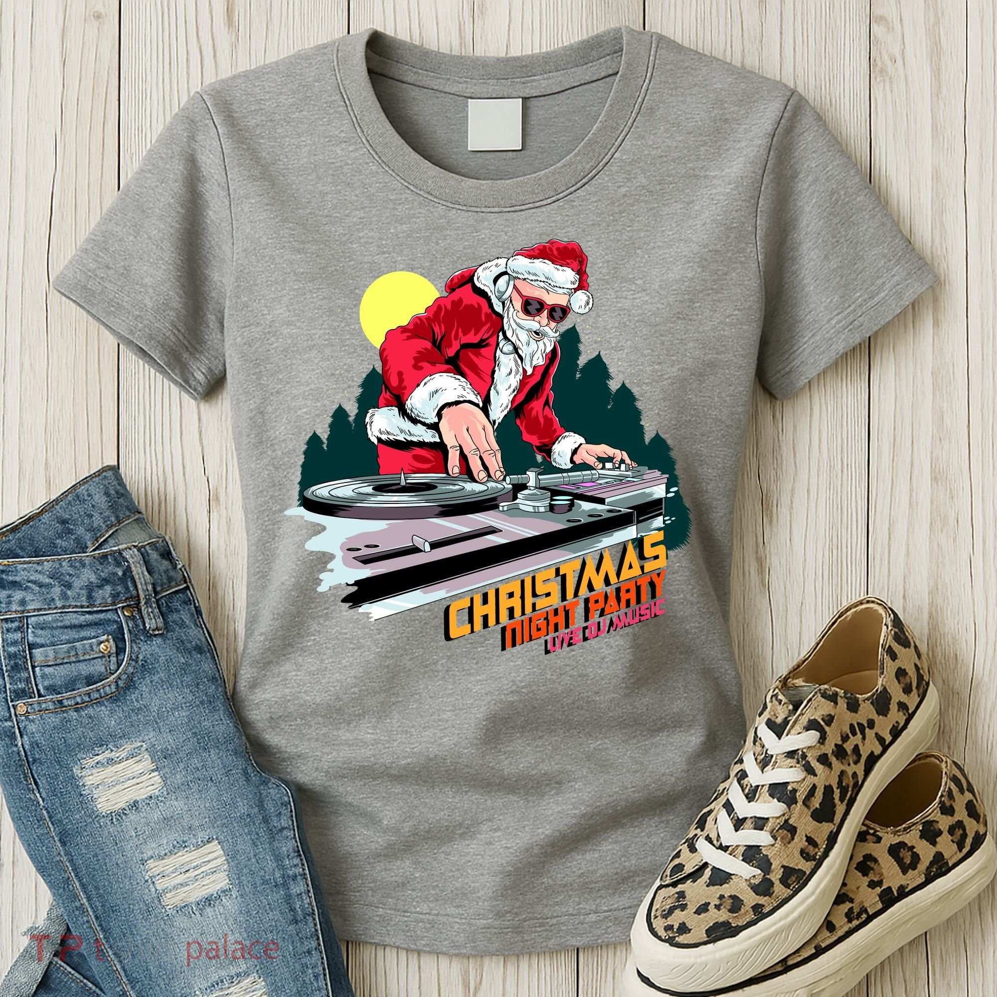Santa Is The DJ Women's T-Shirt