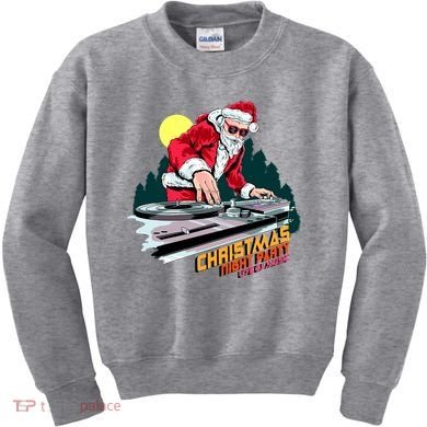 Santa Is The DJ Kids Sweatshirt