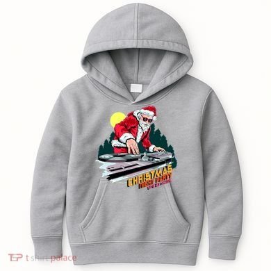 Santa Is The DJ Kids Hoodie