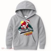 Santa Is The DJ Kids Hoodie thumb 0