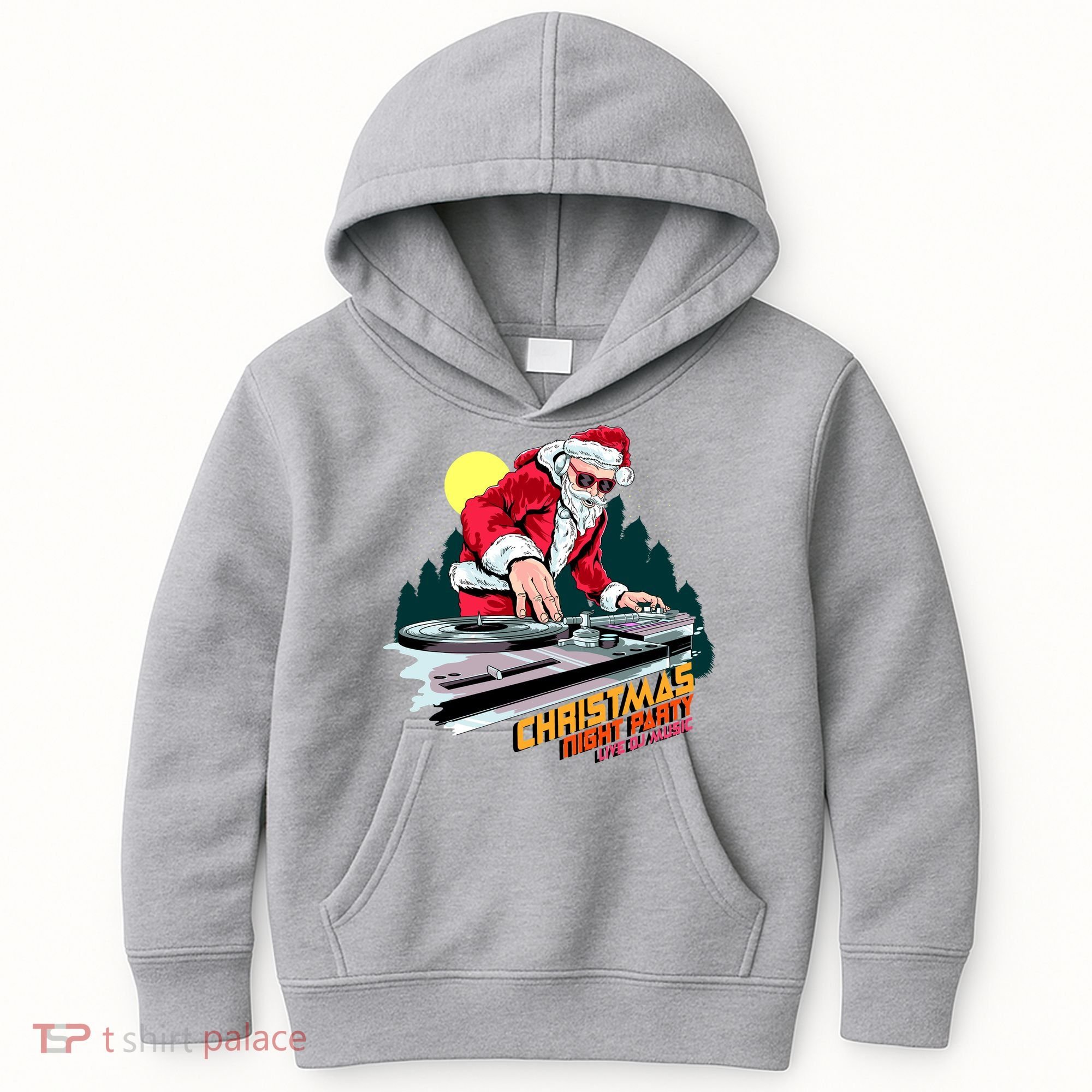 Santa Is The DJ Kids Hoodie
