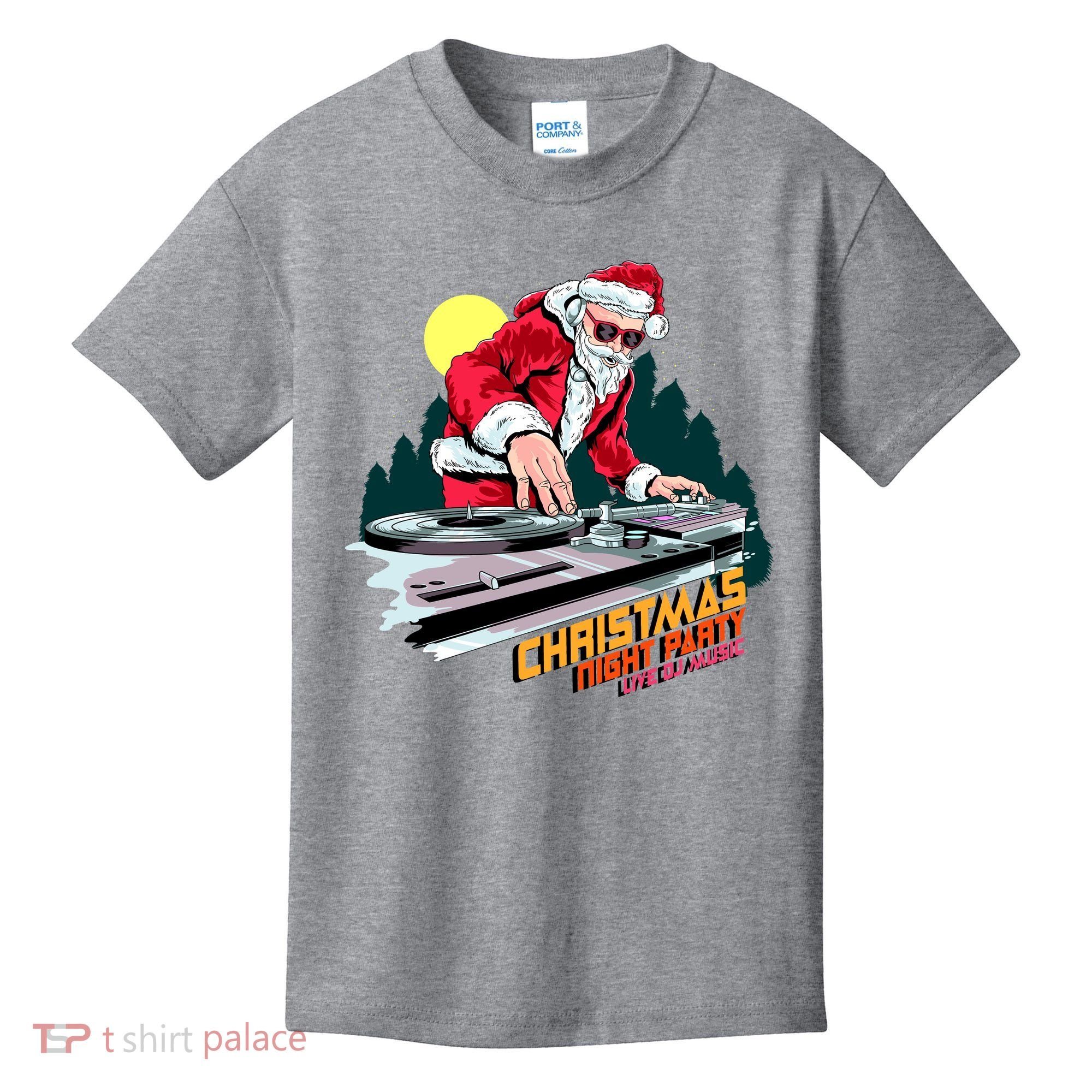 Santa Is The DJ Kids T-Shirt