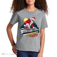 Santa Is The DJ Kids T-Shirt thumb 2