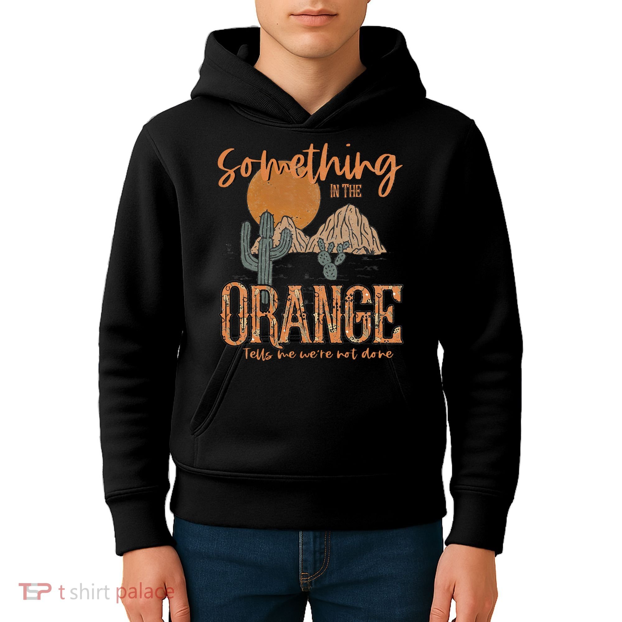 Something In The Orange Country Western Kids Hoodie
